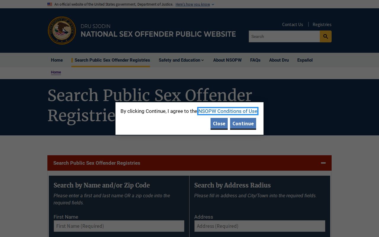 Van Zandt County sex offender lookup national registry search